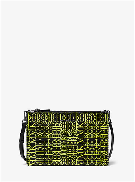 adele logo crossbody michael kors|Adele Newsprint Logo Leather Crossbody Bag .